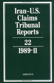 Cover of: Iran-U.S. Claims Tribunal Reports by J. C. Adlam