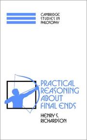 Cover of: Practical reasoning about final ends