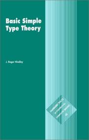 Cover of: Basic simple type theory