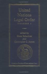 Cover of: United Nations Legal Order 2 Volume Set by Christopher C. Joyner, Oscar Schachter