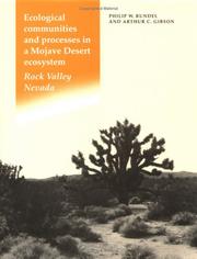 Cover of: Ecological communities and processes in a Mojave Desert ecosystem: Rock Valley, Nevada