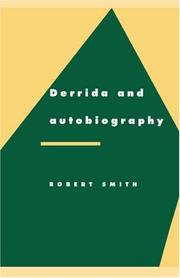 Front cover of Derrida and autobiography by Smith, Robert