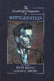 Cover of: The Cambridge companion to Wittgenstein