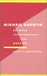 Mikhail Bakhtin by Michael F. Bernard-Donals