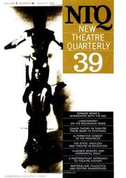 Cover of: New Theatre Quarterly 39 (New Theatre Quarterly)