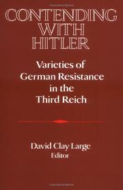 Cover of: Contending with Hitler by David Clay Large