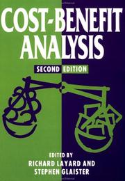 Cover of: Cost-benefit analysis