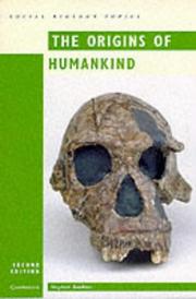 Cover of: The Origins of Humankind (Cambridge Social Biology Topics) by Stephen Tomkins