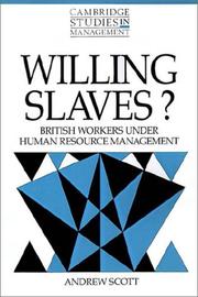 Cover of: Willing slaves? by Andrew Scott