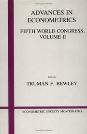 Cover of: Advances in Econometrics  by Truman F. Bewley