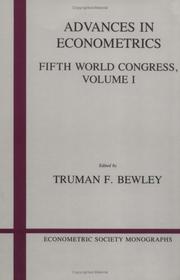 Cover of: Advances in Econometrics  by Truman F. Bewley