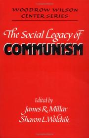 Cover of: The social legacy of communism