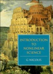 Cover of: Introduction to nonlinear science