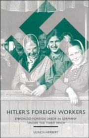 Cover of: Hitler's foreign workers by Ulrich Herbert