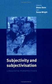 Cover of: Subjectivity and subjectivisation by edited by Dieter Stein and Susan Wright.