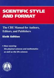 Cover of: Scientific Style and Format: The CBE Manual for Authors, Editors, and Publishers