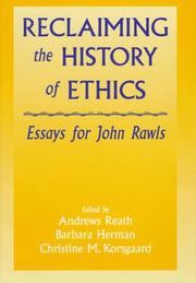 Cover of: Reclaiming the history of ethics