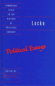 Cover of: Locke: Political Essays (Cambridge Texts in the History of Political Thought)