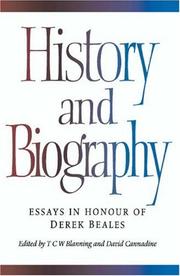 Cover of: History and Biography by 