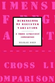 Cover of: Dimensions of register variation by Douglas Biber