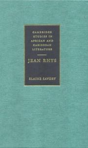 Cover of: Jean Rhys