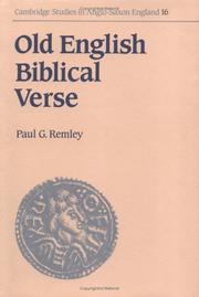 Old English biblical verse by Paul G. Remley