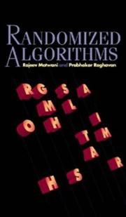 Cover of: Randomized algorithms by Rajeev Motwani