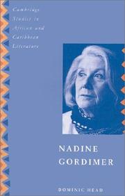 Nadine Gordimer by Dominic Head