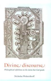 Cover of: Divine discourse by Nicholas Wolterstorff