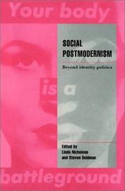 Cover of: Social postmodernism by edited by Linda Nicholson and Steven Seidman.