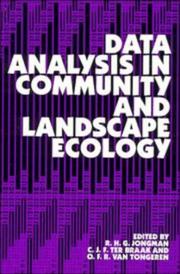 Cover of: Data analysis in community and landscape ecology