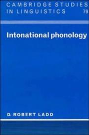 Intonational phonology by D. Robert Ladd
