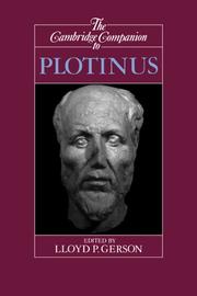 Cover of: The Cambridge companion to Plotinus