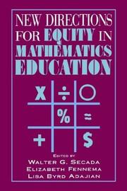 Cover of: New directions for equity in mathematics education