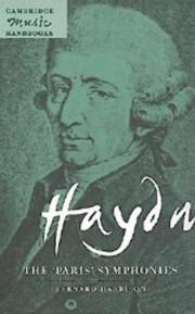 Cover of: Haydn, the "Paris" symphonies