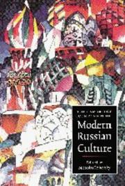 Cover of: The Cambridge companion to modern Russian culture by edited by Nicholas Rzhevsky.