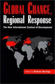 Cover of: Global change, regional response by Barbara Stallings