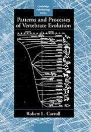 Cover of: Patterns and processes of vertebrate evolution