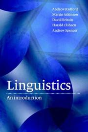 Cover of: Linguistics by Andrew Radford ... [et al.].