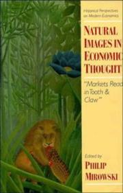 Cover of: Natural Images in Economic Thought by Philip Mirowski