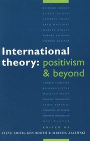 Cover of: International theory by edited by Steve Smith, Ken Booth, Marysia Zalewski.
