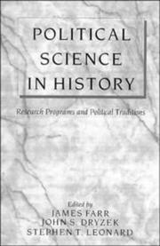 Cover of: Political science in history: research programs and political traditions