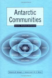Cover of: Antarctic Communities: Species, Structure and Survival