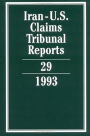 Cover of: Iran-U.S. Claims Tribunal Reports