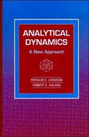 Cover of: Analytical dynamics: a new approach