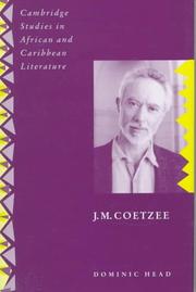 Cover of: J.M. Coetzee by Dominic Head