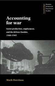 Cover of: Accounting for war by Harrison, Mark