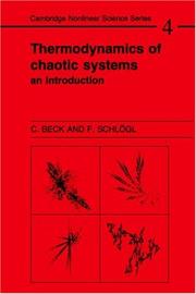 Cover of: Thermodynamics of Chaotic Systems by Christian Beck, Friedrich Schögl