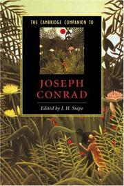 Cover of: The Cambridge companion to Joseph Conrad by edited by J.H. Stape.