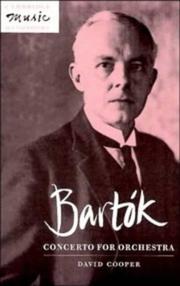 Cover of: Bartók, Concerto for orchestra